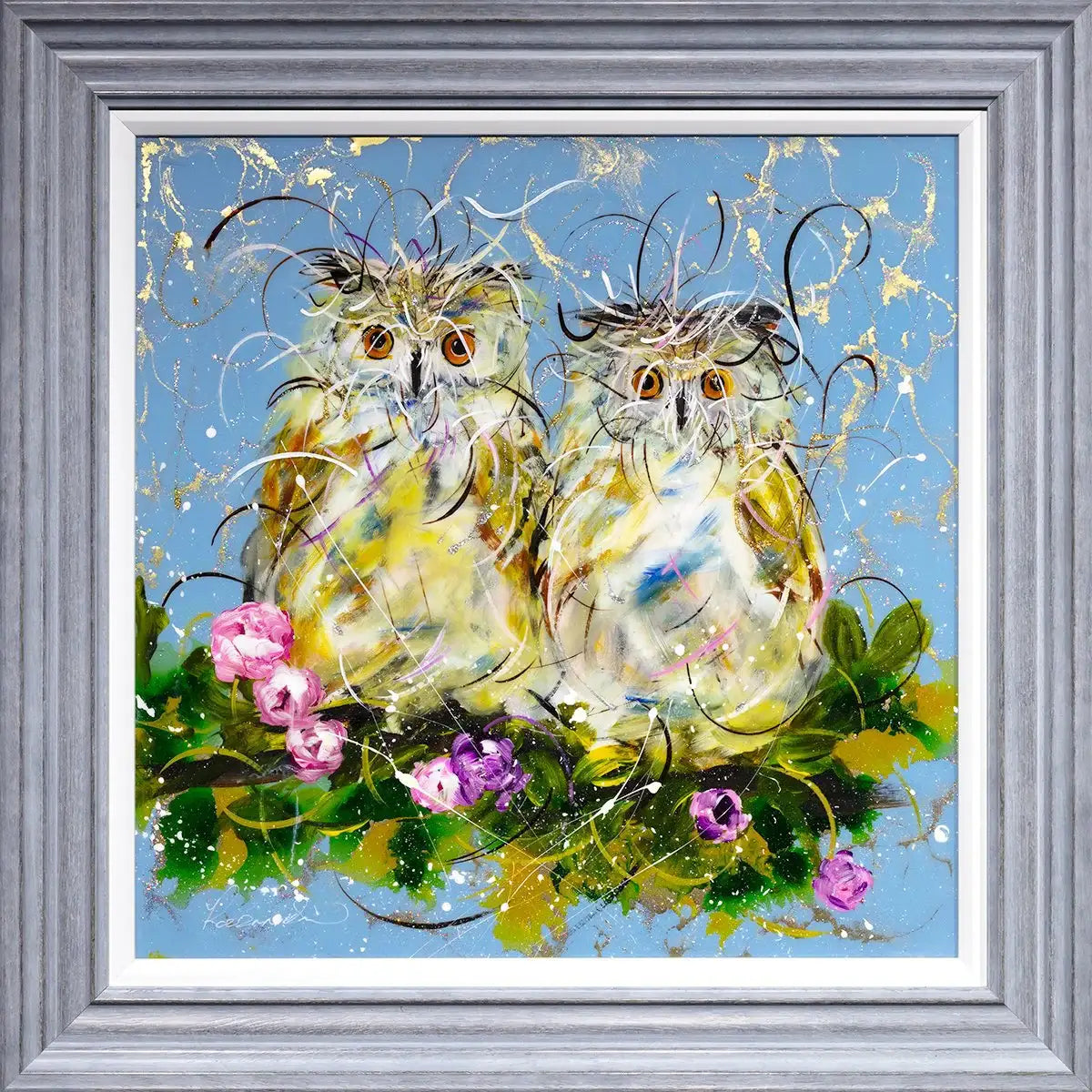 A Parliament - Original - SOLD by artist Rozanne Bell - Wyecliffe Galleries