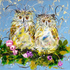 A Parliament - Original - SOLD by artist Rozanne Bell - Wyecliffe Galleries