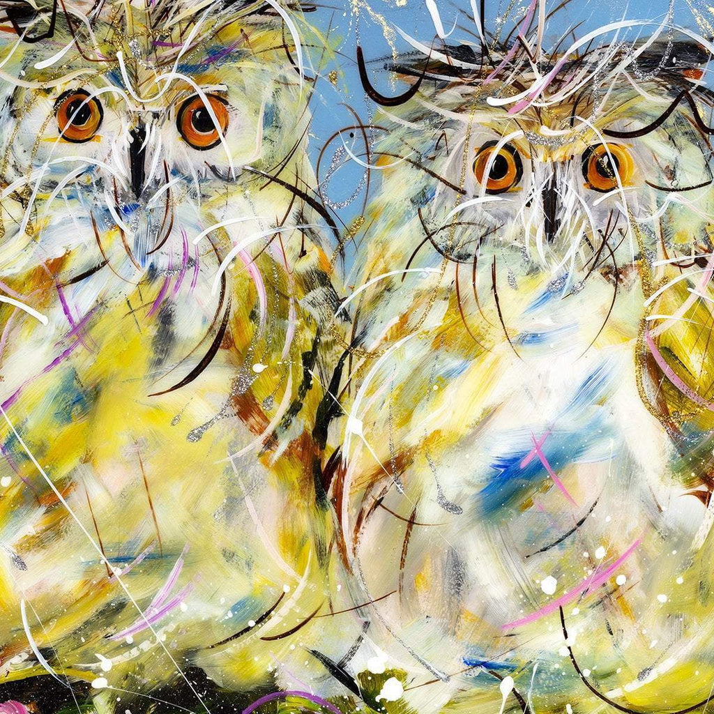 A Parliament - Original - SOLD by artist Rozanne Bell - Wyecliffe Galleries