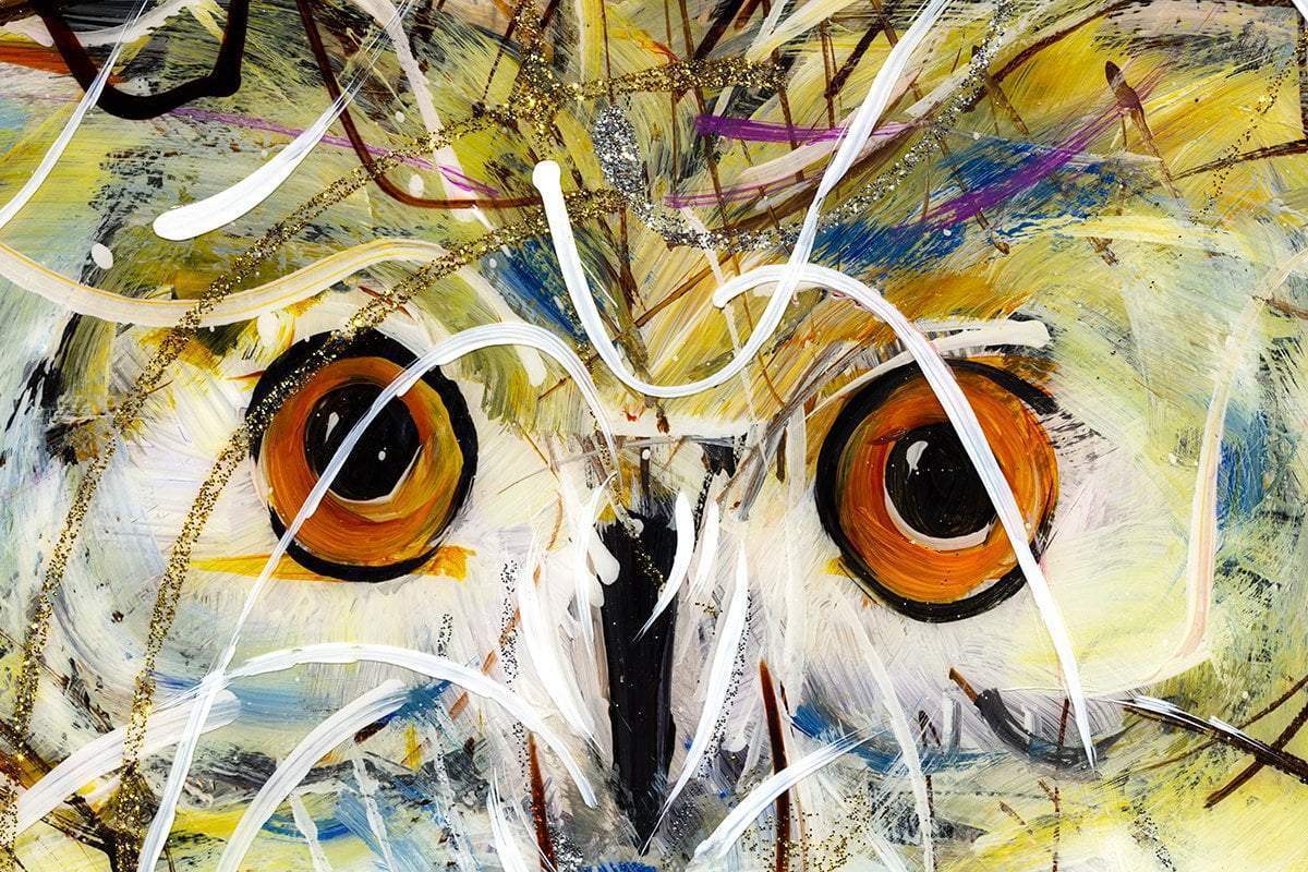 A Parliament - Original - SOLD by artist Rozanne Bell - Wyecliffe Galleries