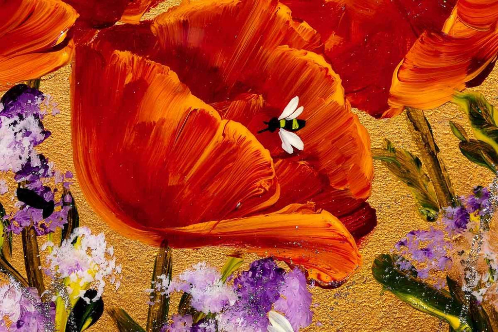 A Poppy For Everyone - Original - SOLD by artist Rozanne Bell - Wyecliffe Galleries