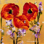 A Poppy For Everyone - Original - SOLD by artist Rozanne Bell - Wyecliffe Galleries
