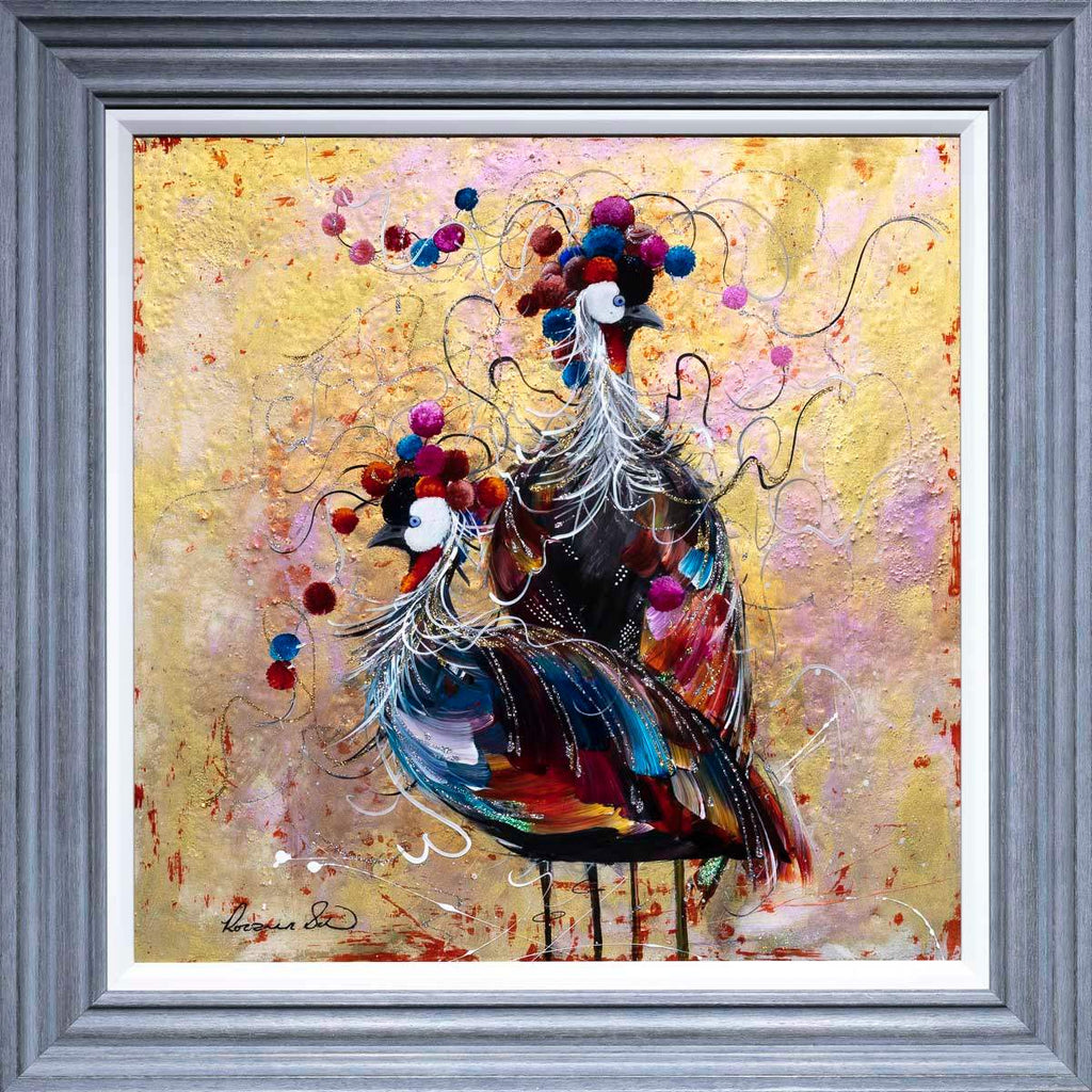 A Pretty Pair - Original - SOLD by artist Rozanne Bell - Wyecliffe Galleries