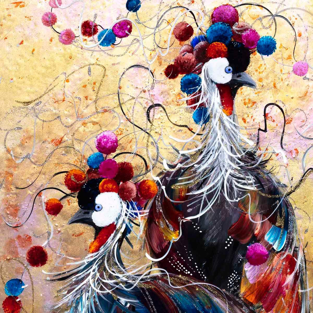 A Pretty Pair - Original - SOLD by artist Rozanne Bell - Wyecliffe Galleries