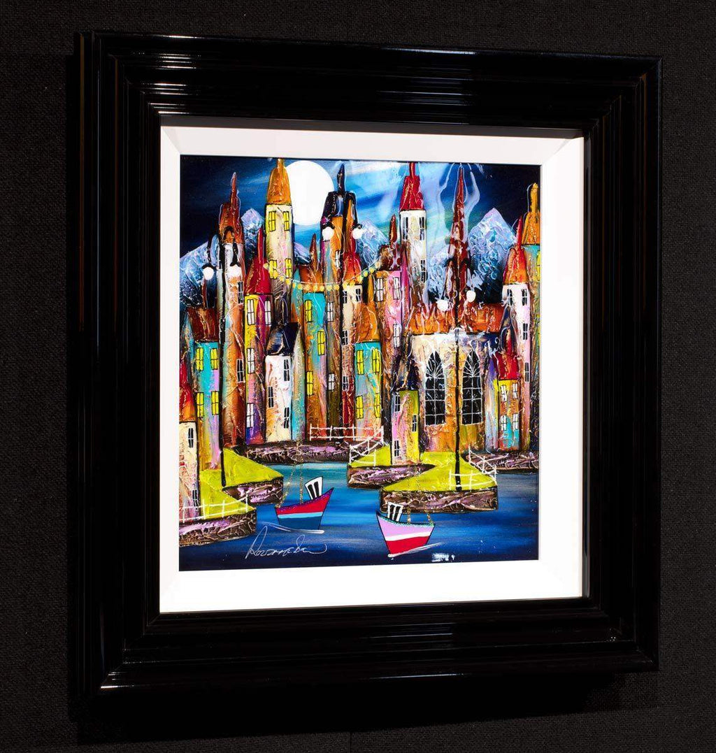 A Quiet Night I - Original - SOLD by artist Rozanne Bell - Wyecliffe Galleries