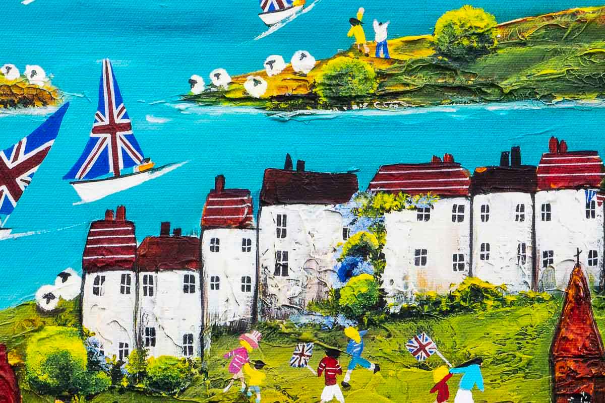 A Royal Regatta - Boutique Edition - SOLD by artist Rozanne Bell - Wyecliffe Galleries
