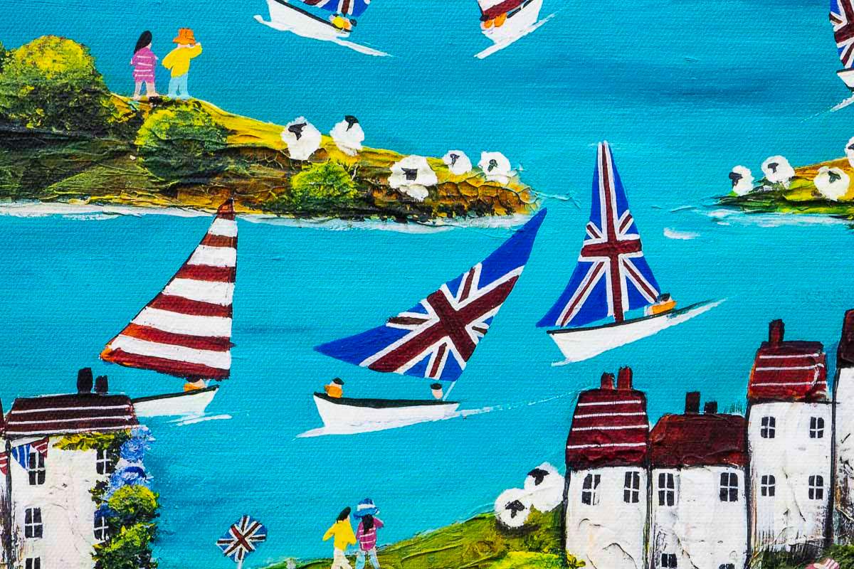A Royal Regatta - Boutique Edition - SOLD by artist Rozanne Bell - Wyecliffe Galleries