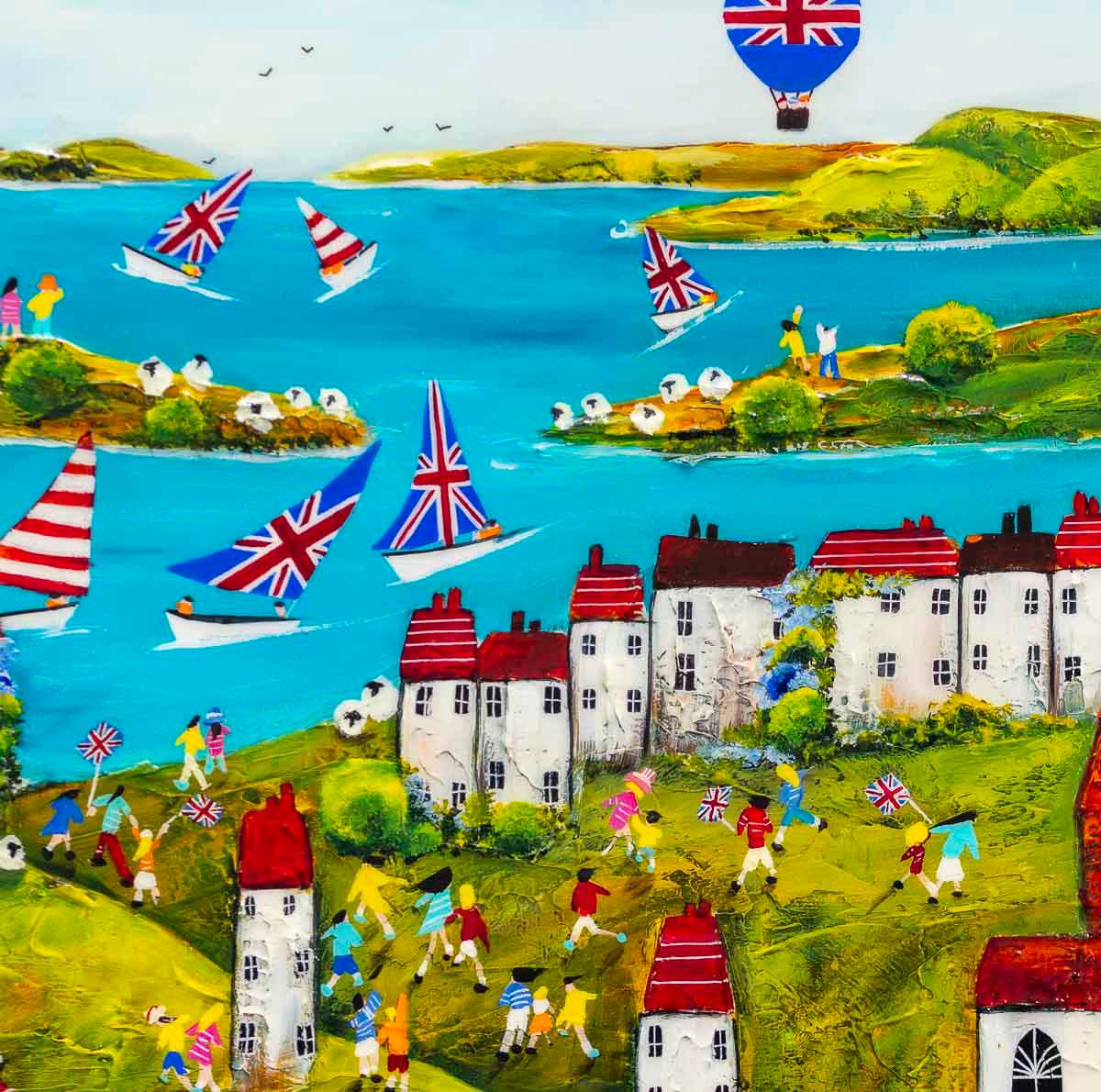 A Royal Regatta - Original - SOLD by artist Rozanne Bell - Wyecliffe Galleries