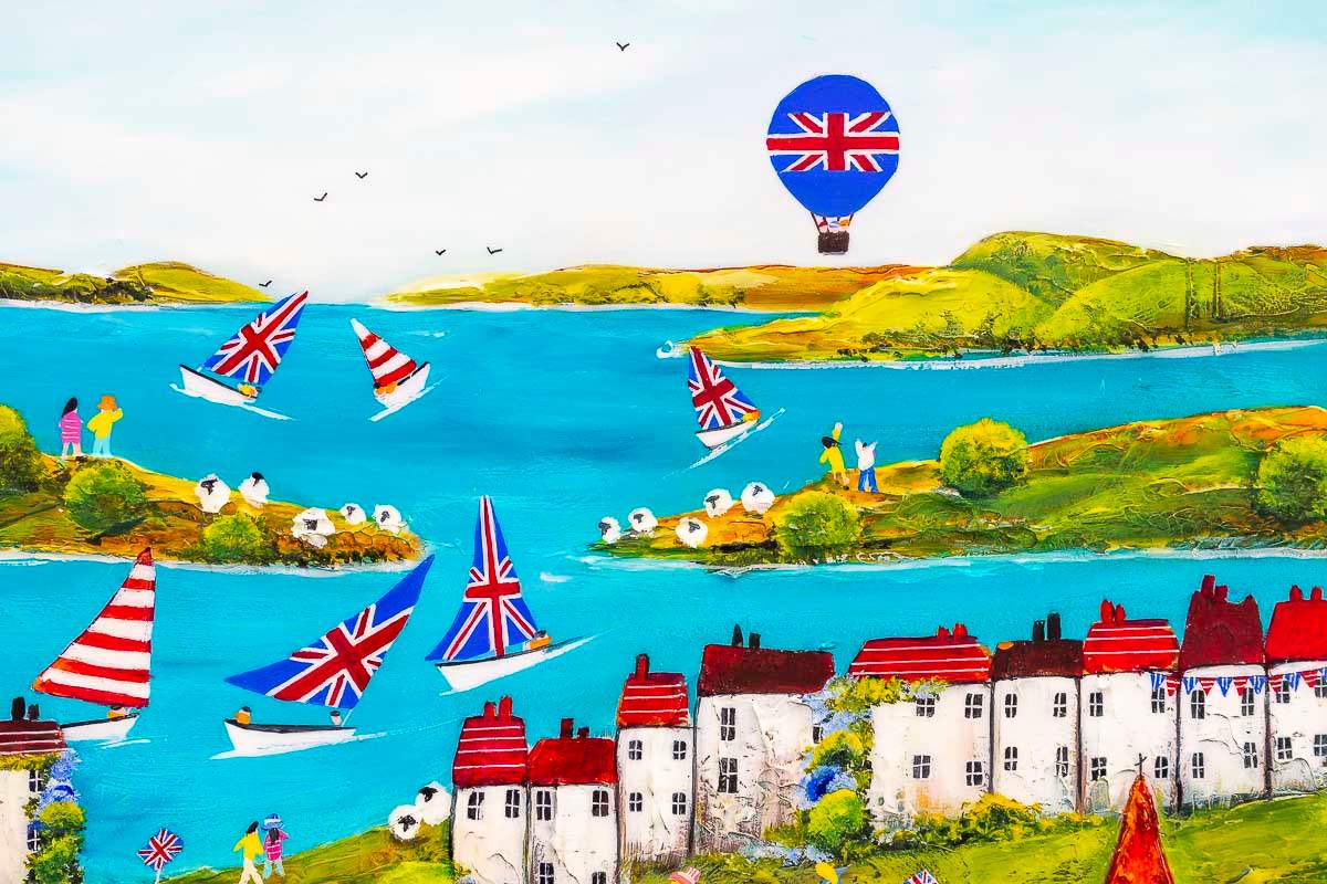 A Royal Regatta - Original - SOLD by artist Rozanne Bell - Wyecliffe Galleries