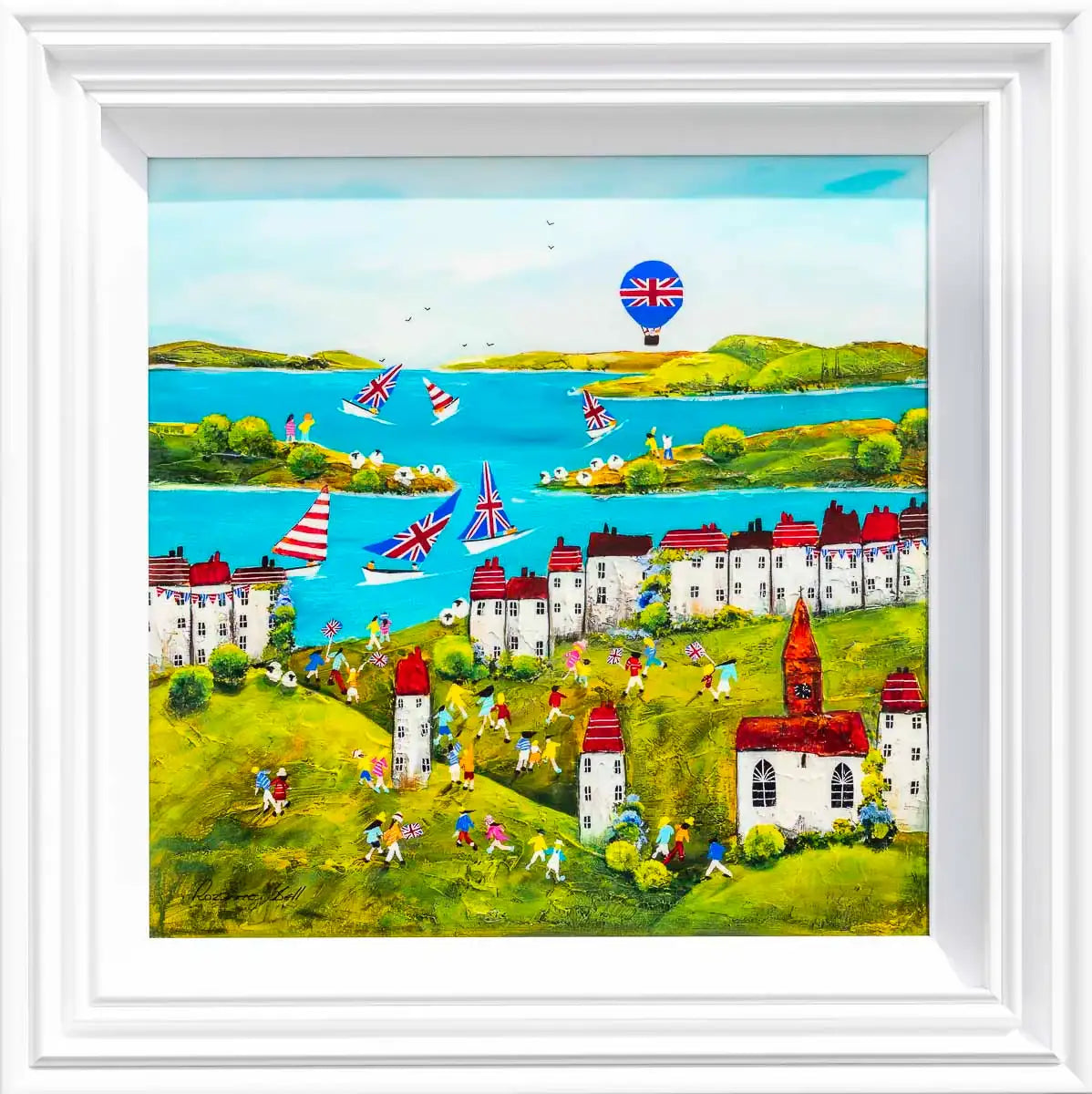A Royal Regatta - Original - SOLD by artist Rozanne Bell - Wyecliffe Galleries