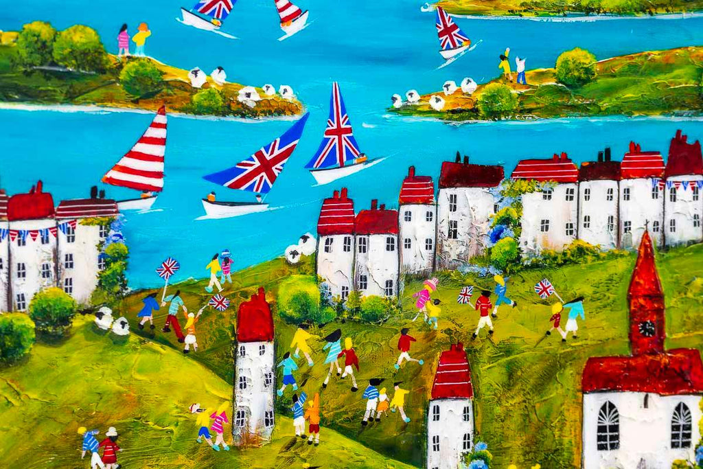 A Royal Regatta - Original - SOLD by artist Rozanne Bell - Wyecliffe Galleries
