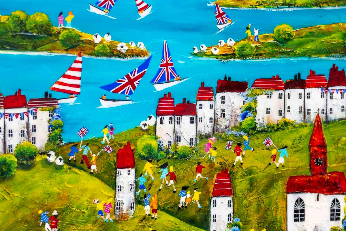 A Royal Regatta - Original - SOLD by artist Rozanne Bell - Wyecliffe Galleries