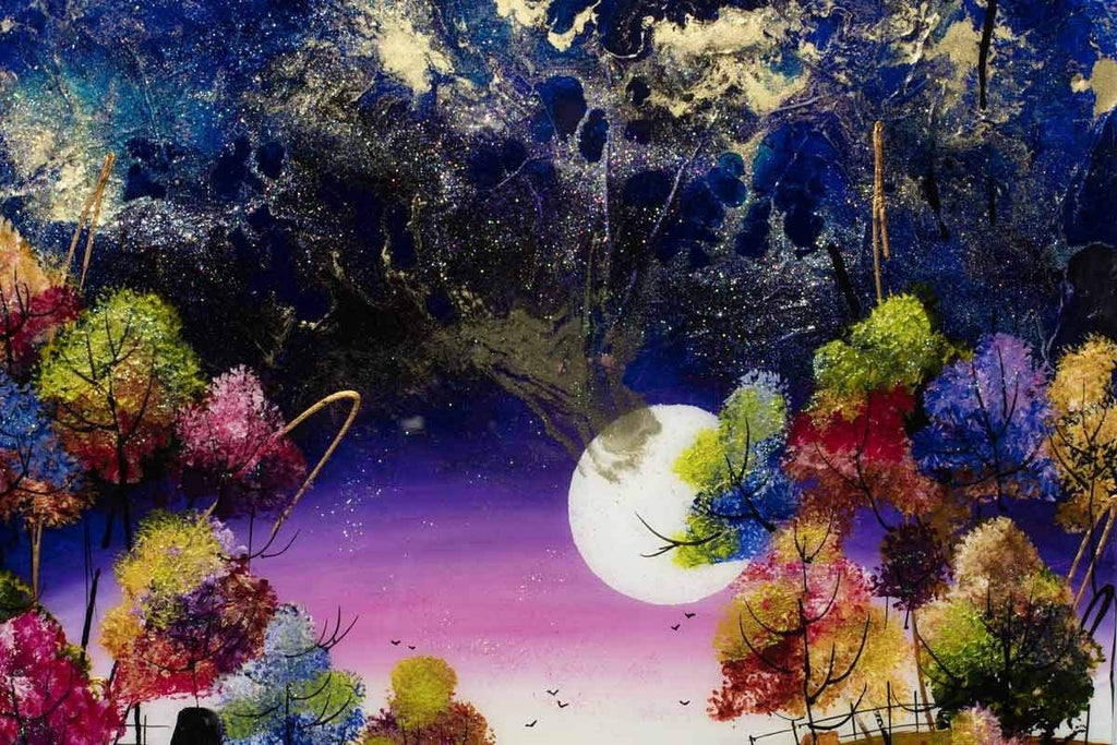 A Starry Sky - SOLD by artist Rozanne Bell - Wyecliffe Galleries