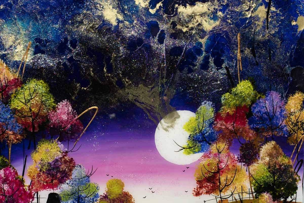 A Starry Sky - SOLD by artist Rozanne Bell - Wyecliffe Galleries