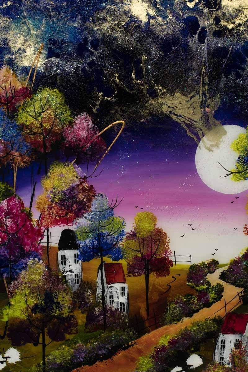 A Starry Sky - SOLD by artist Rozanne Bell - Wyecliffe Galleries