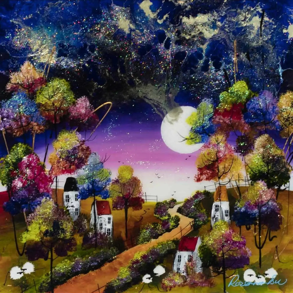 A Starry Sky - SOLD by artist Rozanne Bell - Wyecliffe Galleries