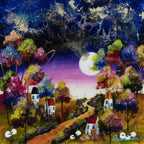 A Starry Sky - SOLD by artist Rozanne Bell - Wyecliffe Galleries