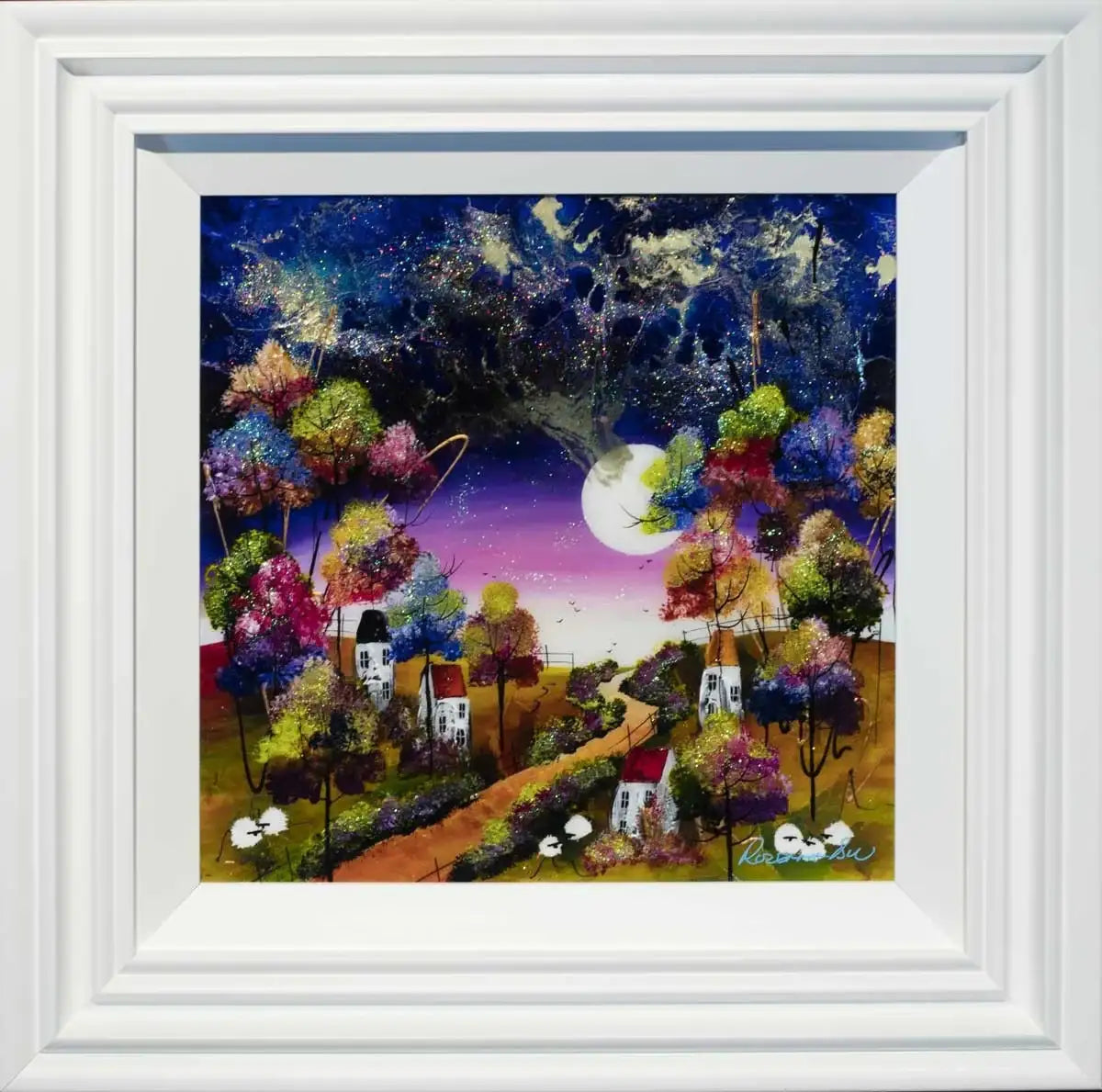 A Starry Sky - SOLD by artist Rozanne Bell - Wyecliffe Galleries