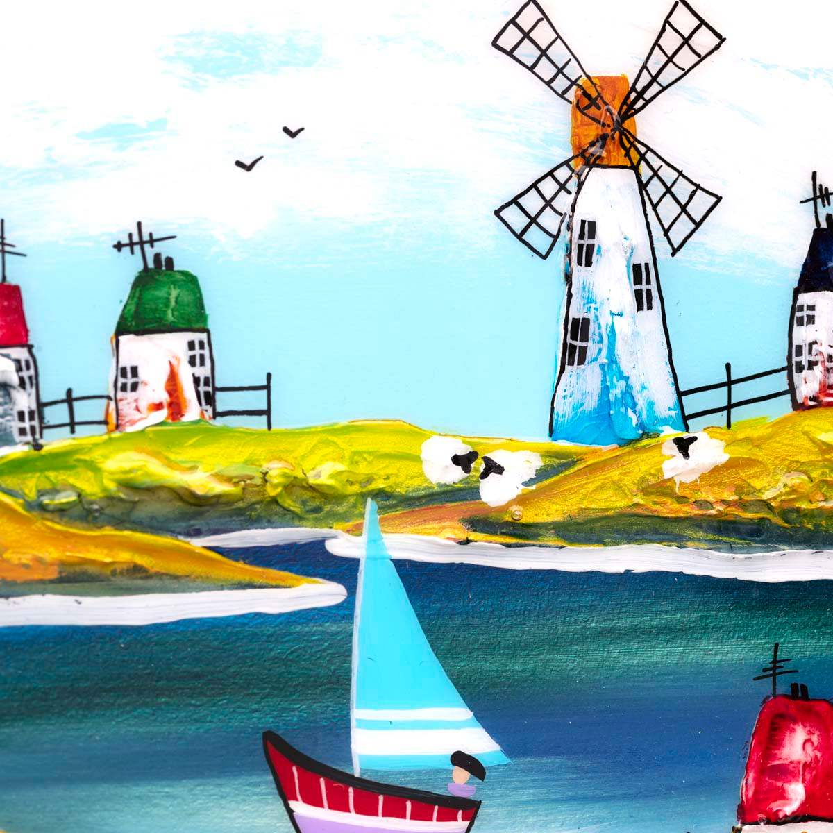 A Sunny Day Out - Original - SOLD by artist Rozanne Bell - Wyecliffe Galleries