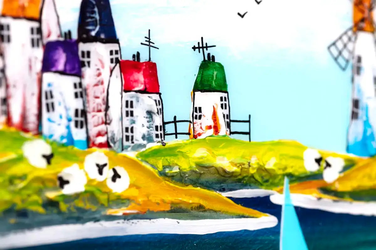 A Sunny Day Out - Original - SOLD by artist Rozanne Bell - Wyecliffe Galleries
