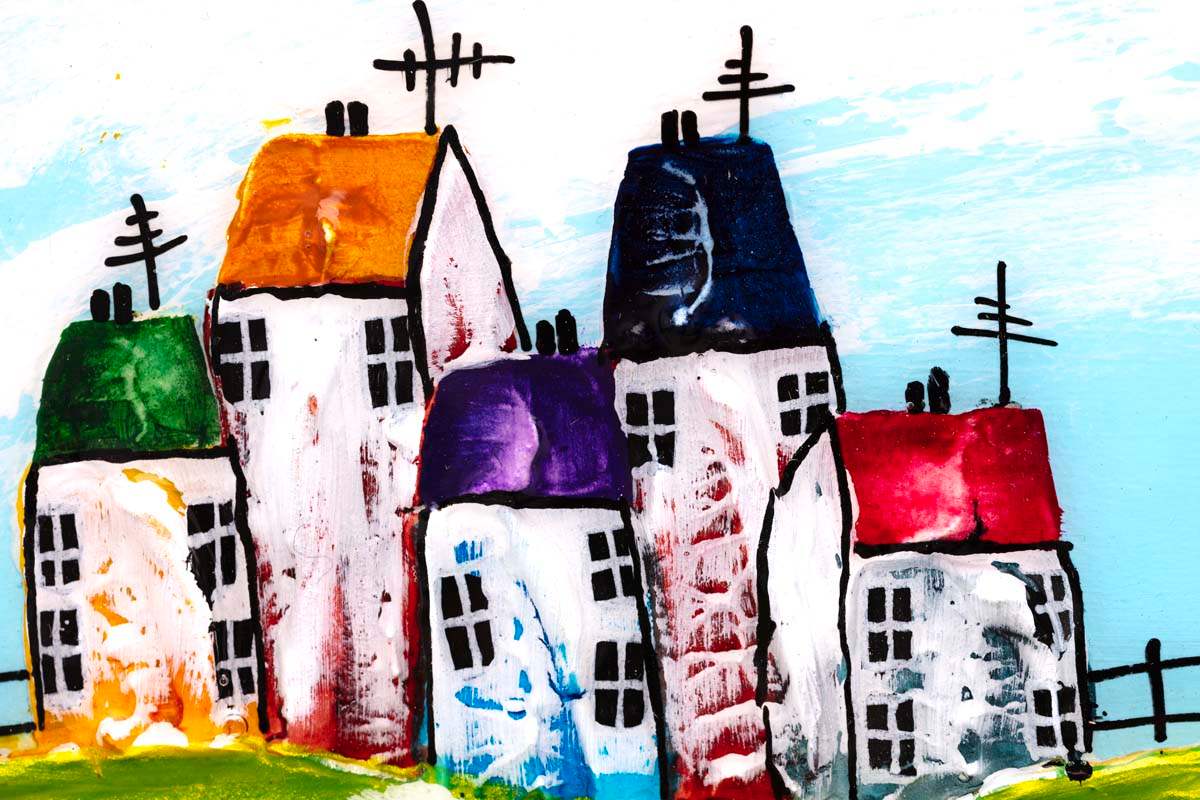 A Sunny Day Out - Original - SOLD by artist Rozanne Bell - Wyecliffe Galleries