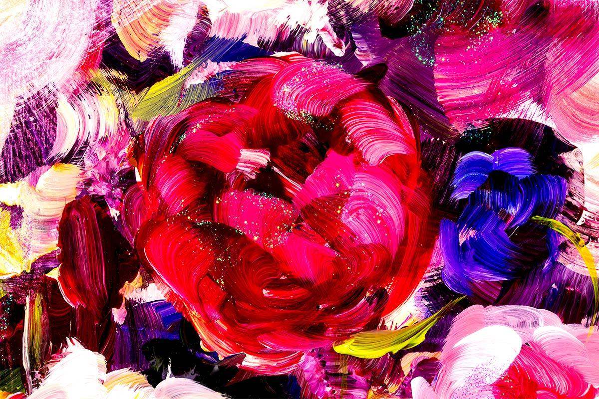 A Touch of Purple - Original - SOLD by artist Rozanne Bell - Wyecliffe Galleries