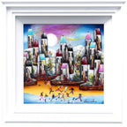 A Town Full Of Fun - Original - SOLD by artist Rozanne Bell - Wyecliffe Galleries