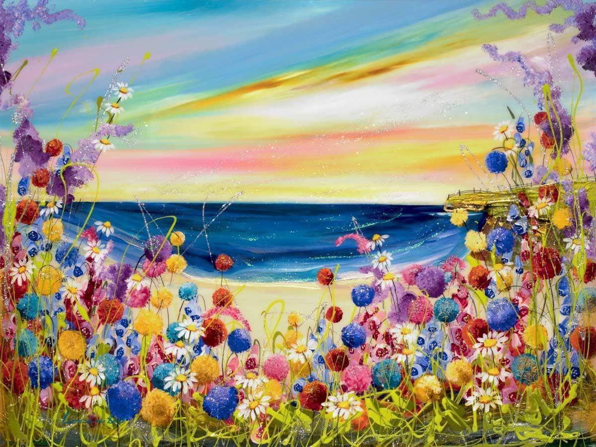 A View From The Dunes - SOLD by artist Rozanne Bell - Wyecliffe Galleries