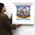 A Village Full of Friends - Original by artist Rozanne Bell - Wyecliffe Galleries