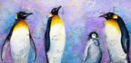 A Waddle - Original - SOLD by artist Rozanne Bell - Wyecliffe Galleries