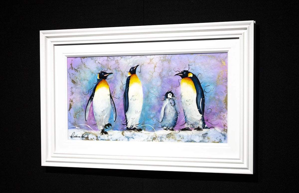 A Waddle - Original - SOLD by artist Rozanne Bell - Wyecliffe Galleries