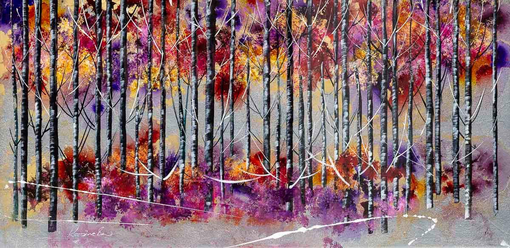 A Woodland Fantasy - Original - SOLD by artist Rozanne Bell - Wyecliffe Galleries