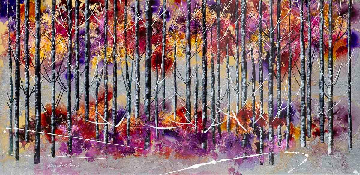 A Woodland Fantasy - Original - SOLD by artist Rozanne Bell - Wyecliffe Galleries
