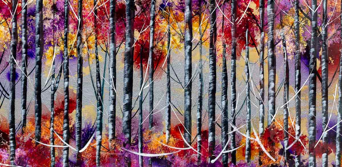 A Woodland Fantasy - Original - SOLD by artist Rozanne Bell - Wyecliffe Galleries
