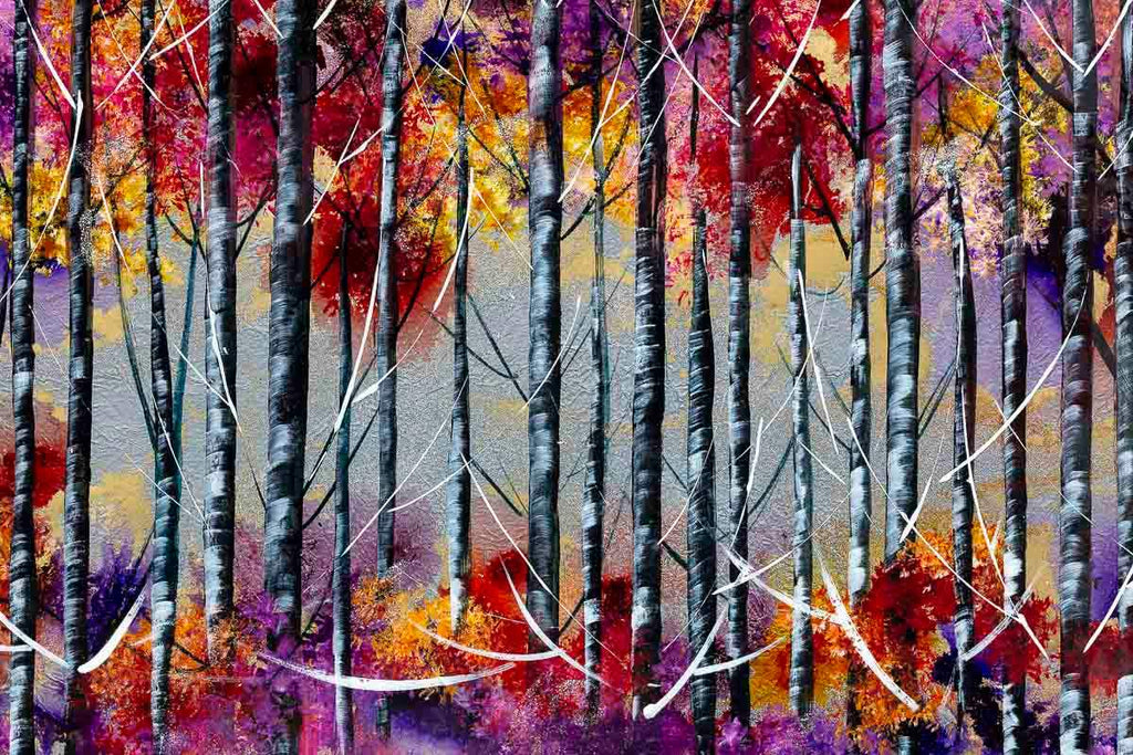 A Woodland Fantasy - Original - SOLD by artist Rozanne Bell - Wyecliffe Galleries