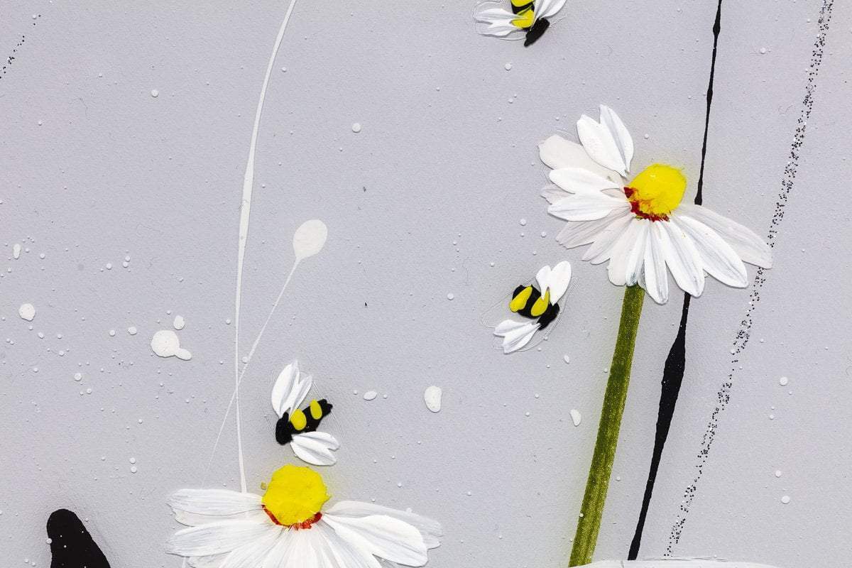 After All, One Can't complain. I have my Friends - Original - SOLD by artist Rozanne Bell - Wyecliffe Galleries