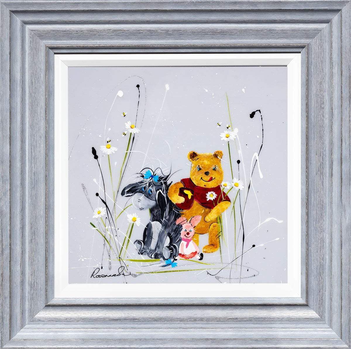 After All, One Can't complain. I have my Friends - Original - SOLD by artist Rozanne Bell - Wyecliffe Galleries