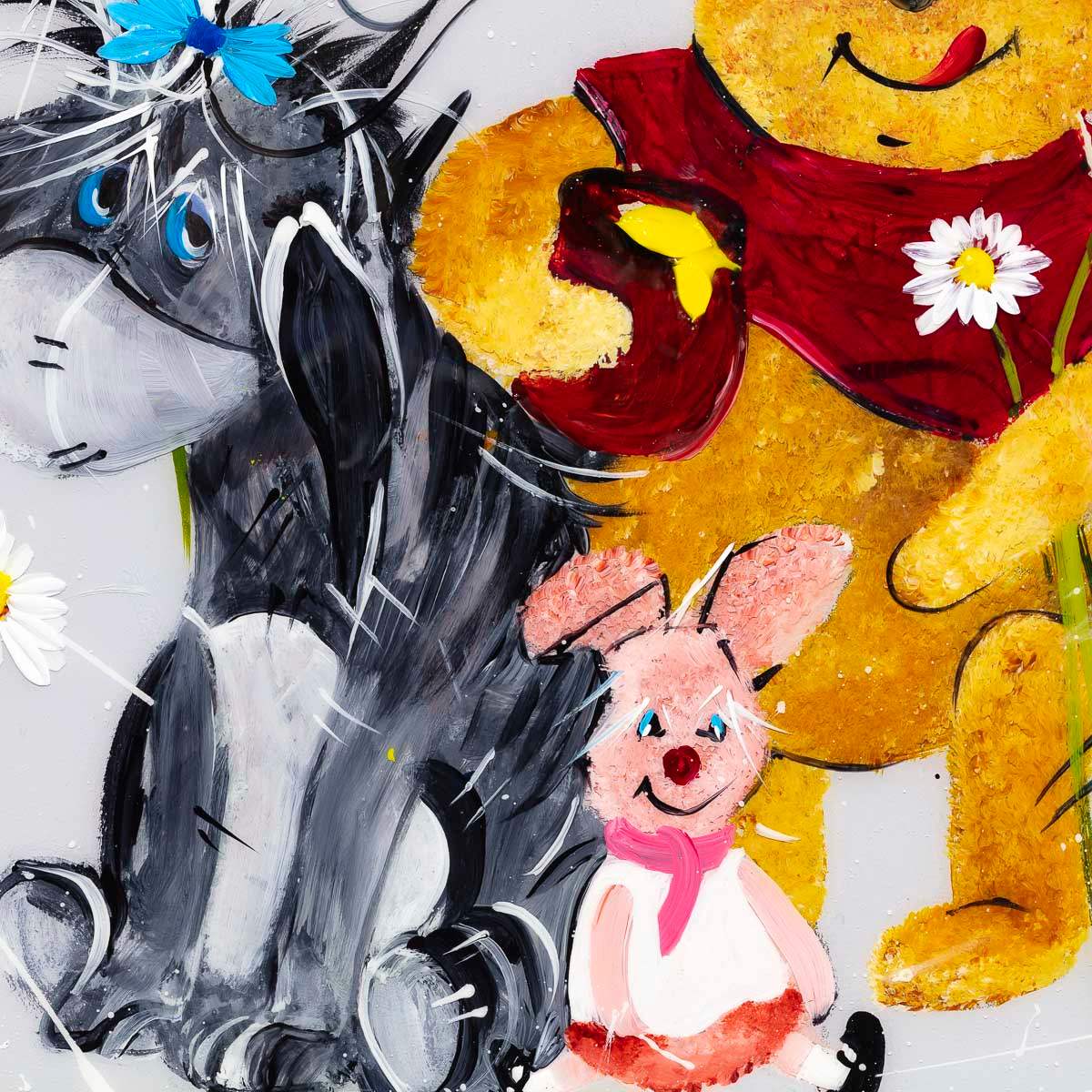 After All, One Can't complain. I have my Friends - Original - SOLD by artist Rozanne Bell - Wyecliffe Galleries