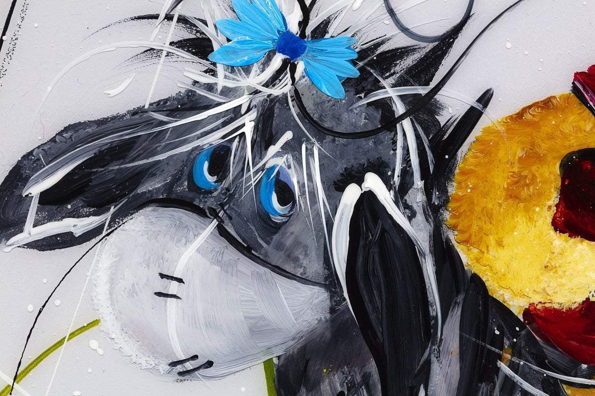 After All, One Can't complain. I have my Friends - Original - SOLD by artist Rozanne Bell - Wyecliffe Galleries