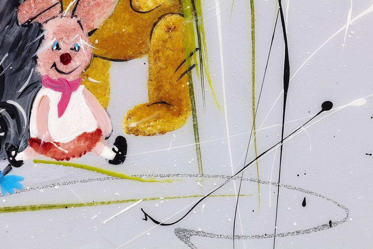 After All, One Can't complain. I have my Friends - Original - SOLD by artist Rozanne Bell - Wyecliffe Galleries