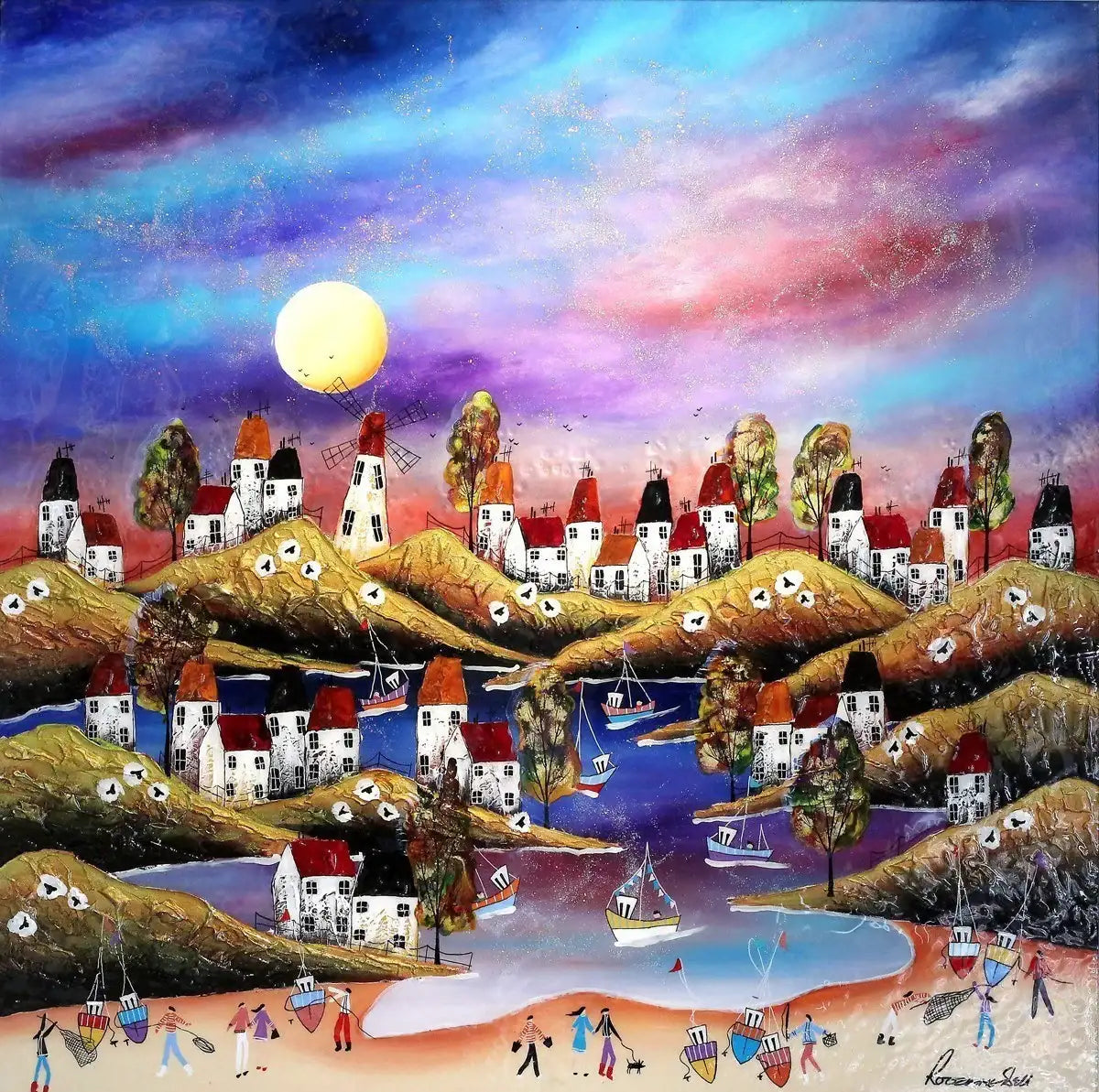 Afternoon Glow - SOLD by artist Rozanne Bell - Wyecliffe Galleries