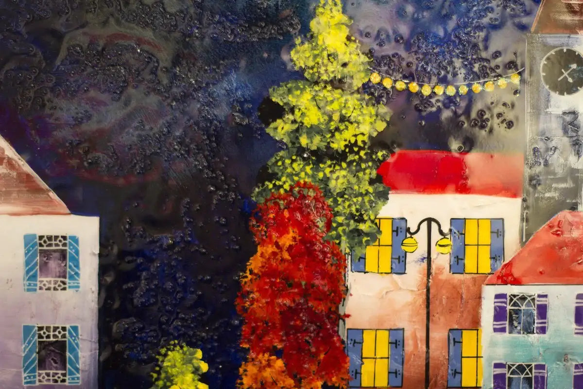 Al Fresco I - SOLD by artist Rozanne Bell - Wyecliffe Galleries