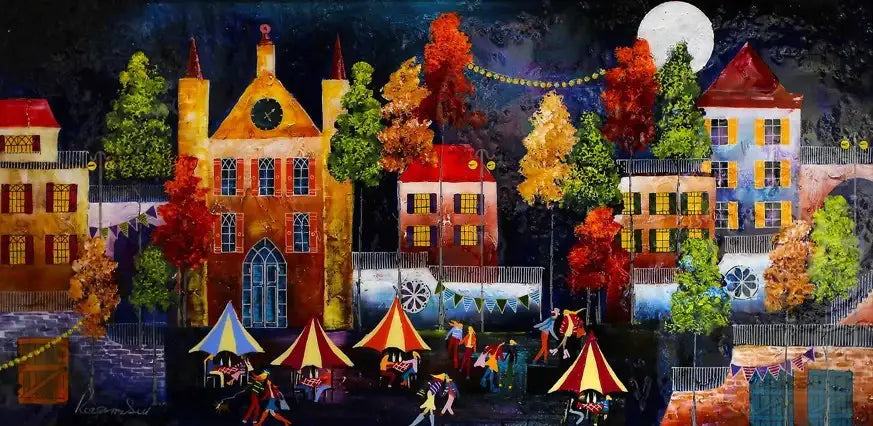 Al Fresco II - SOLD by artist Rozanne Bell - Wyecliffe Galleries