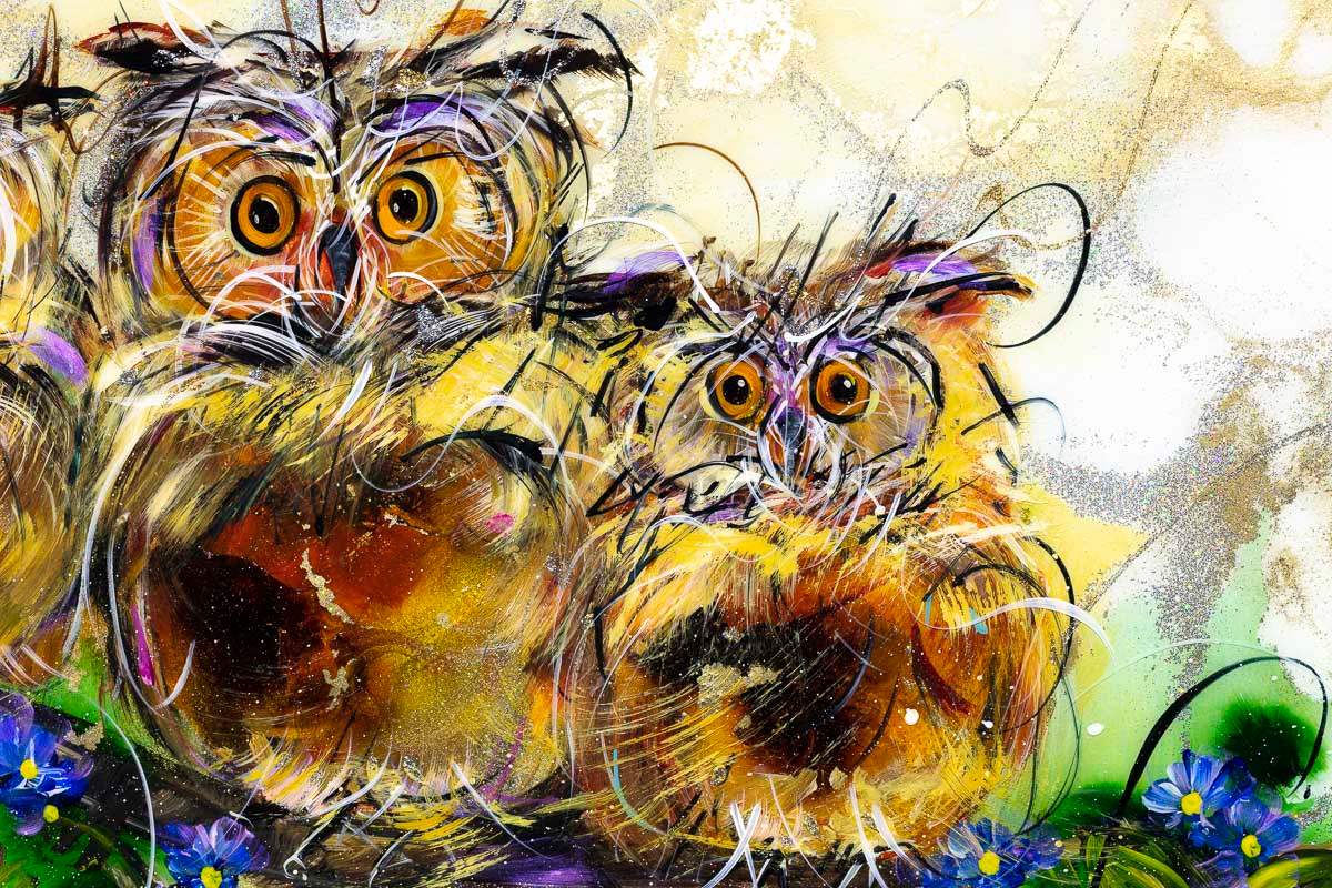 All Eyes on You - Original - SOLD by artist Rozanne Bell - Wyecliffe Galleries