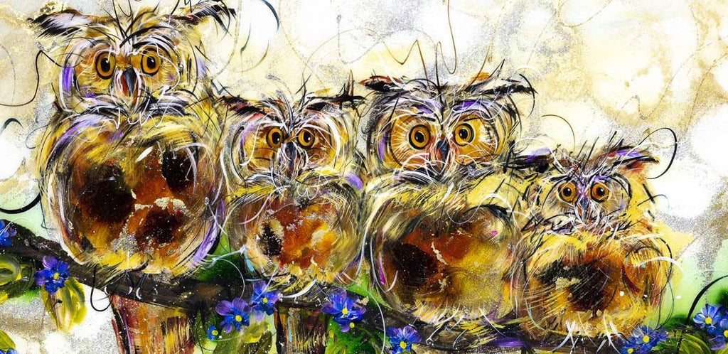 All Eyes on You - Original - SOLD by artist Rozanne Bell - Wyecliffe Galleries