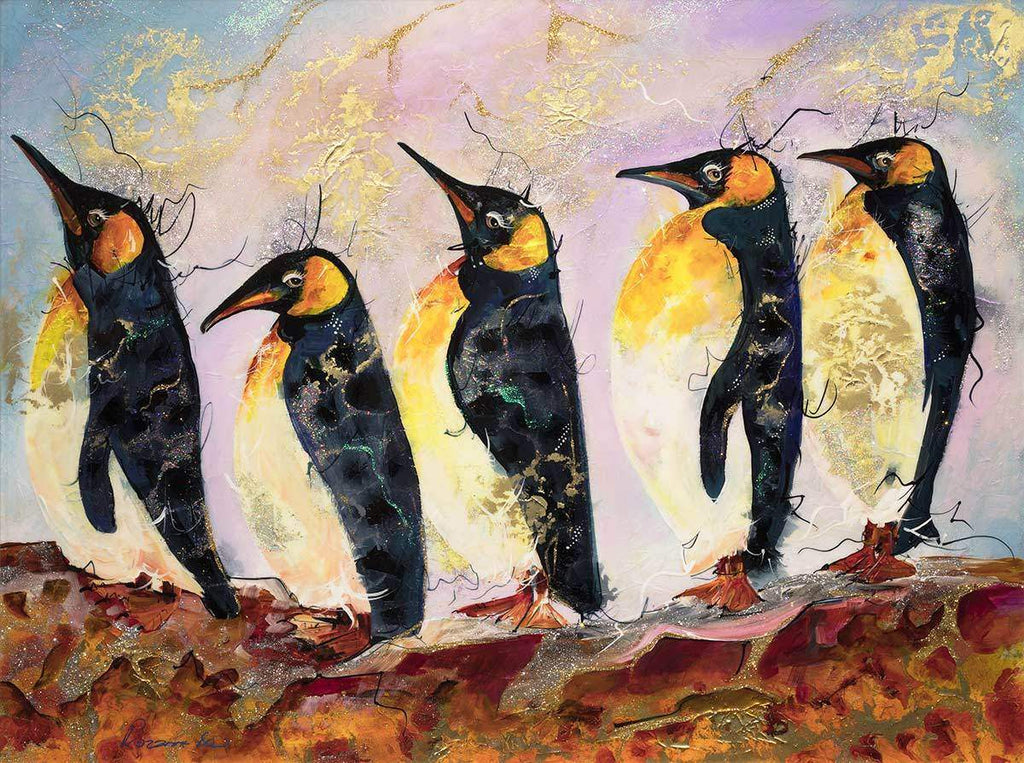 All Together Now - Original - SOLD by artist Rozanne Bell - Wyecliffe Galleries