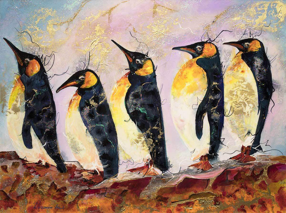 All Together Now - Original - SOLD by artist Rozanne Bell - Wyecliffe Galleries