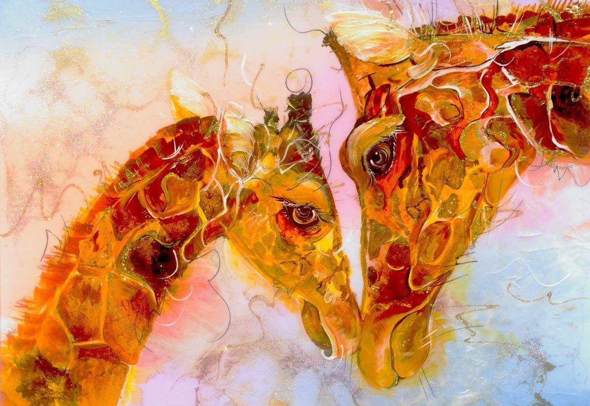 Almost As Tall As You - Original - SOLD by artist Rozanne Bell - Wyecliffe Galleries