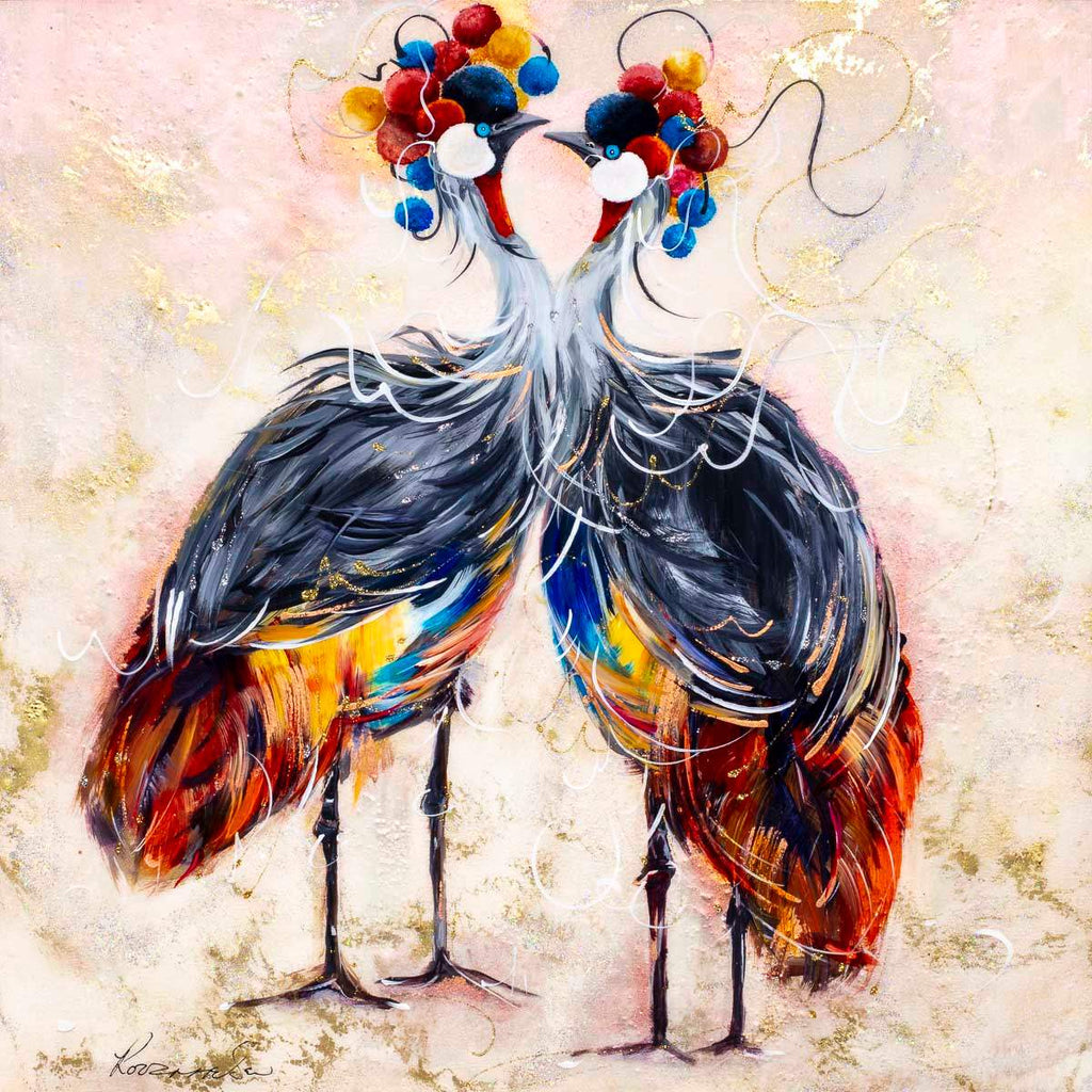 Always Together - Original - SOLD by artist Rozanne Bell - Wyecliffe Galleries