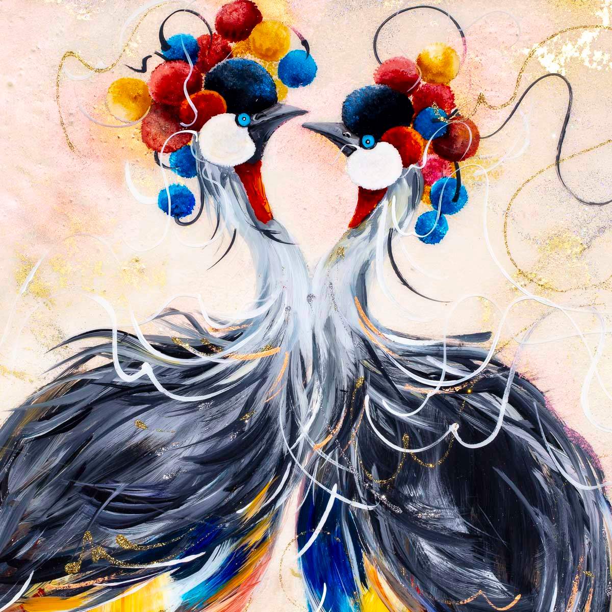 Always Together - Original - SOLD by artist Rozanne Bell - Wyecliffe Galleries